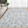 Machine Washable Area Rug Low Pile Vintage Printed Ultra-Thin Non Slip Rugs Stain Resistant Foldable Indoor Carpet for Living Room Bedroom - 3 of 4