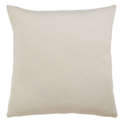 Gray and White Embroidered Christmas Bicycle Pillow, 18" Square