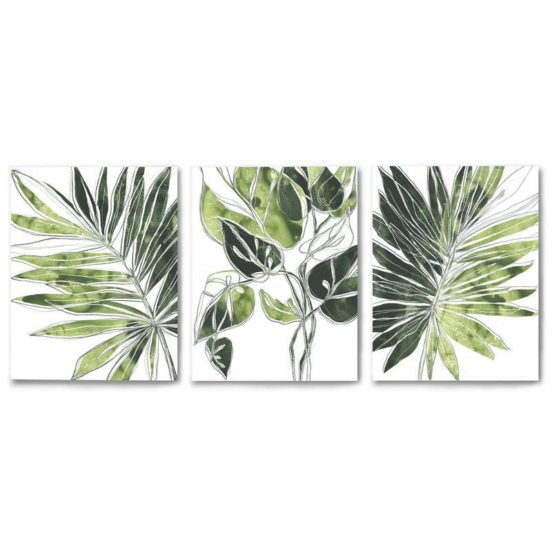 Americanflat Minimalist Modern Botanicals By World Art Group Triptych Wall Art - Set Of 3 Canvas Prints, 1 of 7