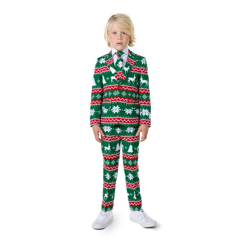 Opposuits Boys Festive Green Christmas Suit Xmas Party Outfit green Size 8 Target