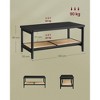 VASAGLE 2-Tier Coffee Table for Living Room, Living Room Table Rectangular Center Table with Storage Shelf Rounded Corners - 4 of 4