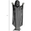 74" Life Size Outdoor Halloween Decorations Skeleton Witch, Animated Prop Animatronic Decor with Sound and Motion Activated, Light Up Eyes and Chest - 3 of 4
