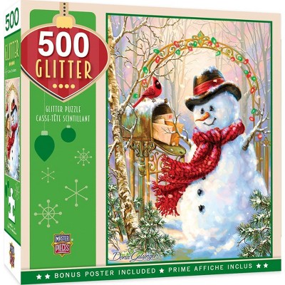 MasterPieces Inc Letters to Frosty 500 Piece Glitter Jigsaw Puzzle