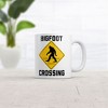 Crazy Dog T-Shirts Bigfoot Crossing Mug Funny Novelty Sasquatch Coffee Cup-11oz - 2 of 4
