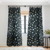 Avenie Black And White Stars Set of 2 Panel Sheer Window Curtain - Deny Designs - 2 of 4