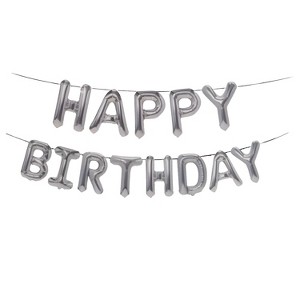Kitcheniva 16" Happy Birthday Balloons Banner Foil Letters - 1 of 2