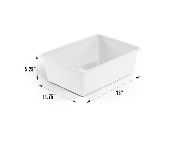 Large Bins White - Tot Tutors
