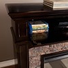 Greenwood Fireplace Dark Brown/Black - Aiden Lane - image 2 of 4