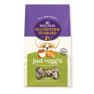 Old Mother Hubbard by Wellness  Classic Crunchy Just Vegg'N Biscuits Mini Oven Baked with Carrots, Sweet Potato and Apple Dog Treats - 20oz - 1 of 4
