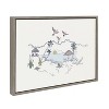 Kate and Laurel Sylvie Tropical Beach Scene Framed Canvas by The Creative Bunch Studio, 18x24, Gray - 2 of 4