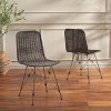 Minerva Weaved Dining Chair (Set of 2) - DCH6508 - Safavieh - 2 of 4