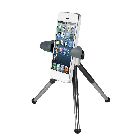 Doe een poging dorst geleidelijk Merkury 7" Smartphone Tripod And Mount - Black/ Silver (tg-tpm07-101) :  Target