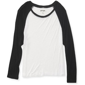 Aeropostale Womens Cropped Raglan Basic T-Shirt - 1 of 1