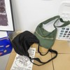 Canvas Messenger Bag Hobo Crossbody Bag for Women Black Shoulder Tote Handbag Vintage Aesthetic Travel Work - 3 of 4