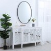 Elegant Lighting Metal frame oval mirror 40 inch in Black - 4 of 4