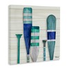 Stupell Industries Port Oars Blue Green Striped Patterns, 36" x 36" - 3 of 4