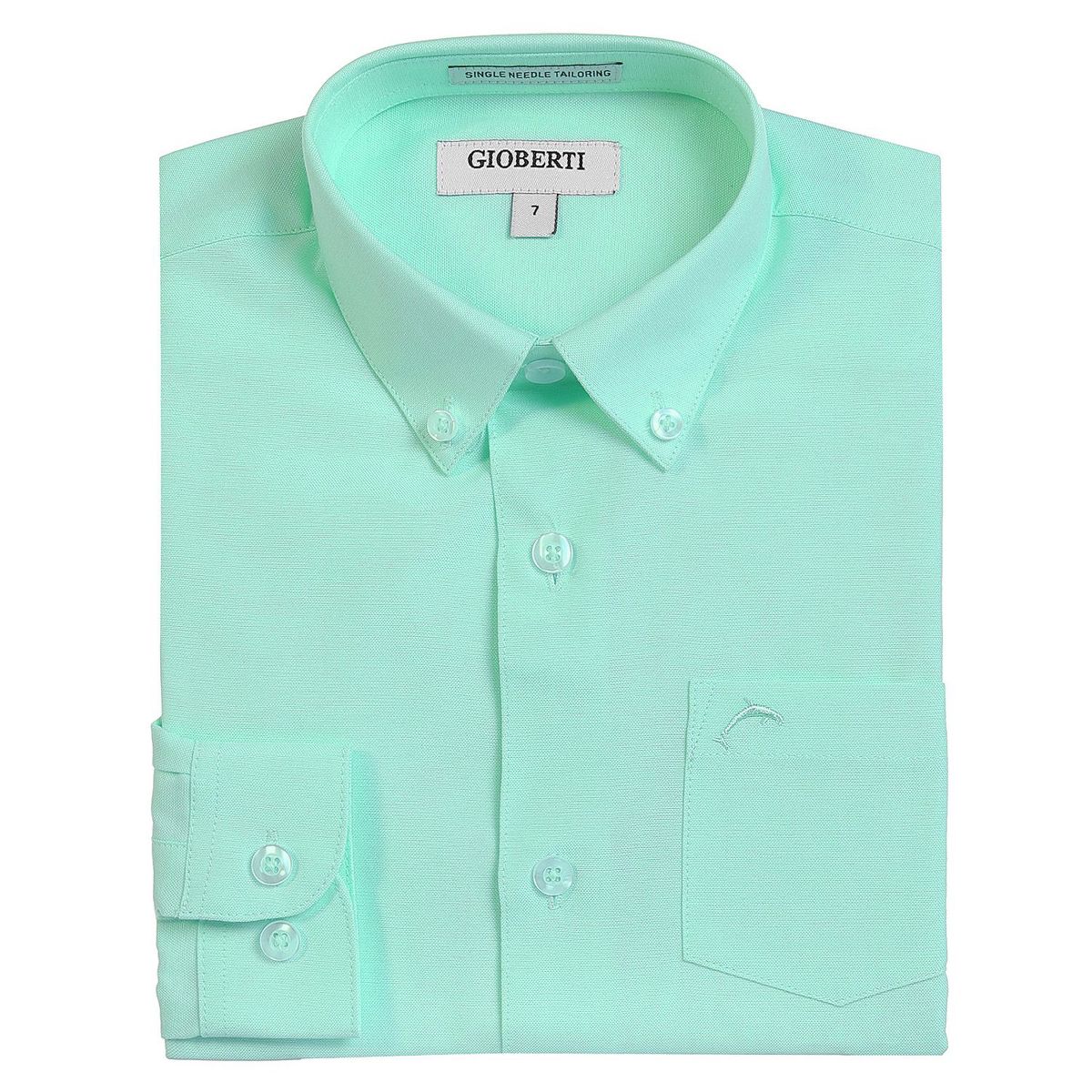 Gioberti Boy's Oxford Long Sleeve Dress Shirt