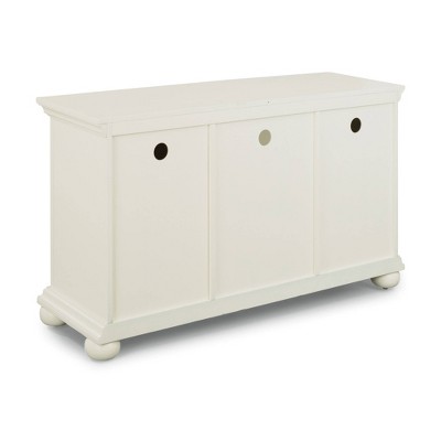 Dover 56" White Poplar Entertainment Center with Adjustable Shelves