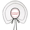 INSPIRE CHIC Women's Semi-Sheer Embroidery Neck Ruff Detachable Fake Dickey Collar Little Shawl 1 Pc - 4 of 4