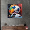 Notoriart Colorful Soccer Sneaker Splash II Soccer Wall Art Unframed - 2 of 4