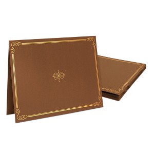 Best Paper Greetings 12 Pack Award Certificate Holder, Folder & Cover for Letter Size Documents, Files & Graduation Diploma, Brown - 1 of 4