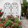 Syemin Patio Decorative Screens, Iron Arch Decoration Garden Trellis, for Outdoor for Climbing Plants Support, Flowerbed, Black, 40"*19.7"*86.7" - 4 of 4