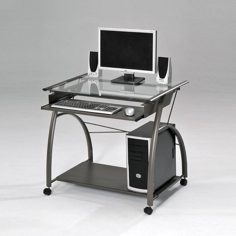 Writing Desk Pewter - Acme Furniture, 3 of 9