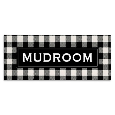 Stupell Industries Mudroom Classic New England Plaid, 30" x 13"
