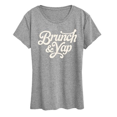 Women's - Instant Message - Brunch And Yap Short Sleeve Graphic T-Shirt