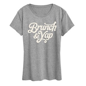 Women's - Instant Message - Brunch And Yap Short Sleeve Graphic T-Shirt - 1 of 4