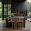 Meridian Furniture,Conrad Saddle Velvet Counter Stool - 2 of 4