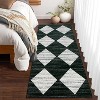 10x13 Washable Area Rug, Non-Slip, Non-Shedding Indoor, Trellis Print, Low Pile, Foldable for Bedroom, Living Room, Kids Room, Grey - 3 of 4