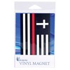 Dicksons MAG-1034 Christian Flag Honors Firefighters Black and Red 5 x 3 Inch Vinyl Decorative Refrigerator Magnet - 2 of 2