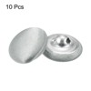 Unique Bargains Blouses Sweater Round Aluminum Cotton Fabric Cloth Covered Buttons 10 Pcs - 3 of 4