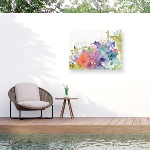 Trademark Fine Art -"Garden Rainbows" Outdoor Canvas - 1 of 4