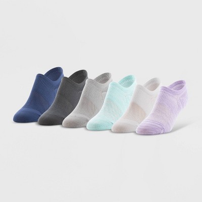 Peds All Day Active Women's 6pk Ultra Low No Show Athletic Socks - Assorted  Colors 5-10 : Target