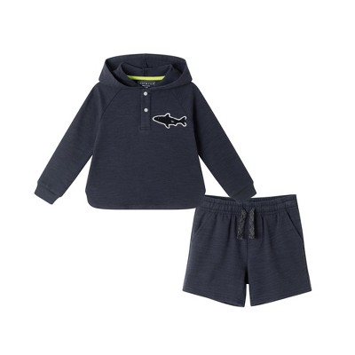 Andy & Evan  Toddler Long Sleeve Hoodie & Short Lounge Set
