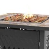 Endless Summer 30,000 BTU LP Gas Outdoor Fire Table with Lava Rock - 2 of 4