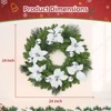 Pre-Lit Christmas Garland and Vine, Warm White LED Lights, Red Berries & Pine Cones, Artificial Pine for Indoor/Outdoor Decor - 2 of 4