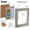 Cardinali Plein Air, Silver 8x10" Picture Frame with Acrylic Glazing & Cardboard Backing, for Photography or Canvas Frame, 3 Wide Moulding, 1/2 Rabbet - 2 of 4