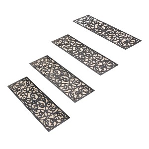 Collections Etc Butterfly Stair Traction Treads - Set of 4 29.5" x 9.5" - 1 of 2