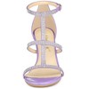 Allegra K Women's Rhinestone Ankle Strap Stiletto Heeled Sandals - 2 of 4