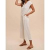 Women's Button Down Jumpsuit - AnnieWear - 2 of 3