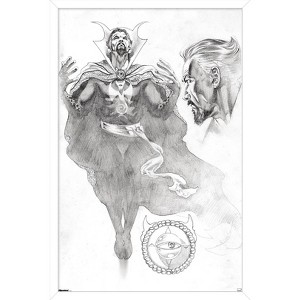 Trends International Marvel Sketch - Doctor Strange Framed Wall Poster Prints - 1 of 4