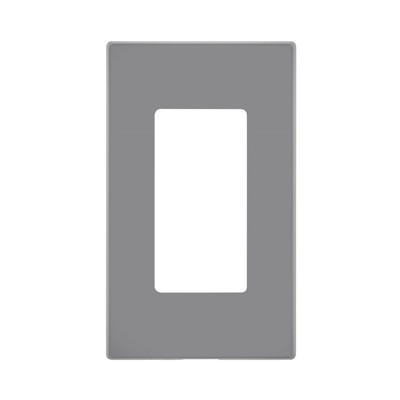 Leviton Decora Light Gray 1 gang Polycarbonate Decorator Screwless Wall Plate 1 pk