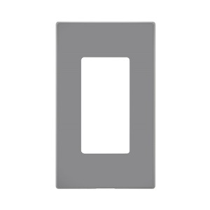 Leviton Decora Light Gray 1 gang Polycarbonate Decorator Screwless Wall Plate 1 pk - 1 of 1