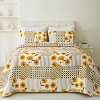 Quilts for Queen Bed Bedspreads, Soft Bed Summer Lightweight Bedspread Comforter, Flower Coverlet for All Season(1 Quilt, 2 Pillow Shams) - 3 of 4