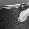 Oster Clairborne 6 Quart Aluminum Hammered Tone Dutch Oven with Lid in Charcoal Grey - 3 of 4