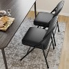 homfan  Folding Chairs With Padded Cushion and Back, Metal Frame Hold Up to 350 Lbs - 4 of 4