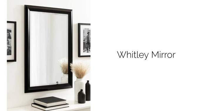 22"x28" Whitley Framed Rectangle Wall Mirror - Kate & Laurel All Things Decor, 2 of 9, play video